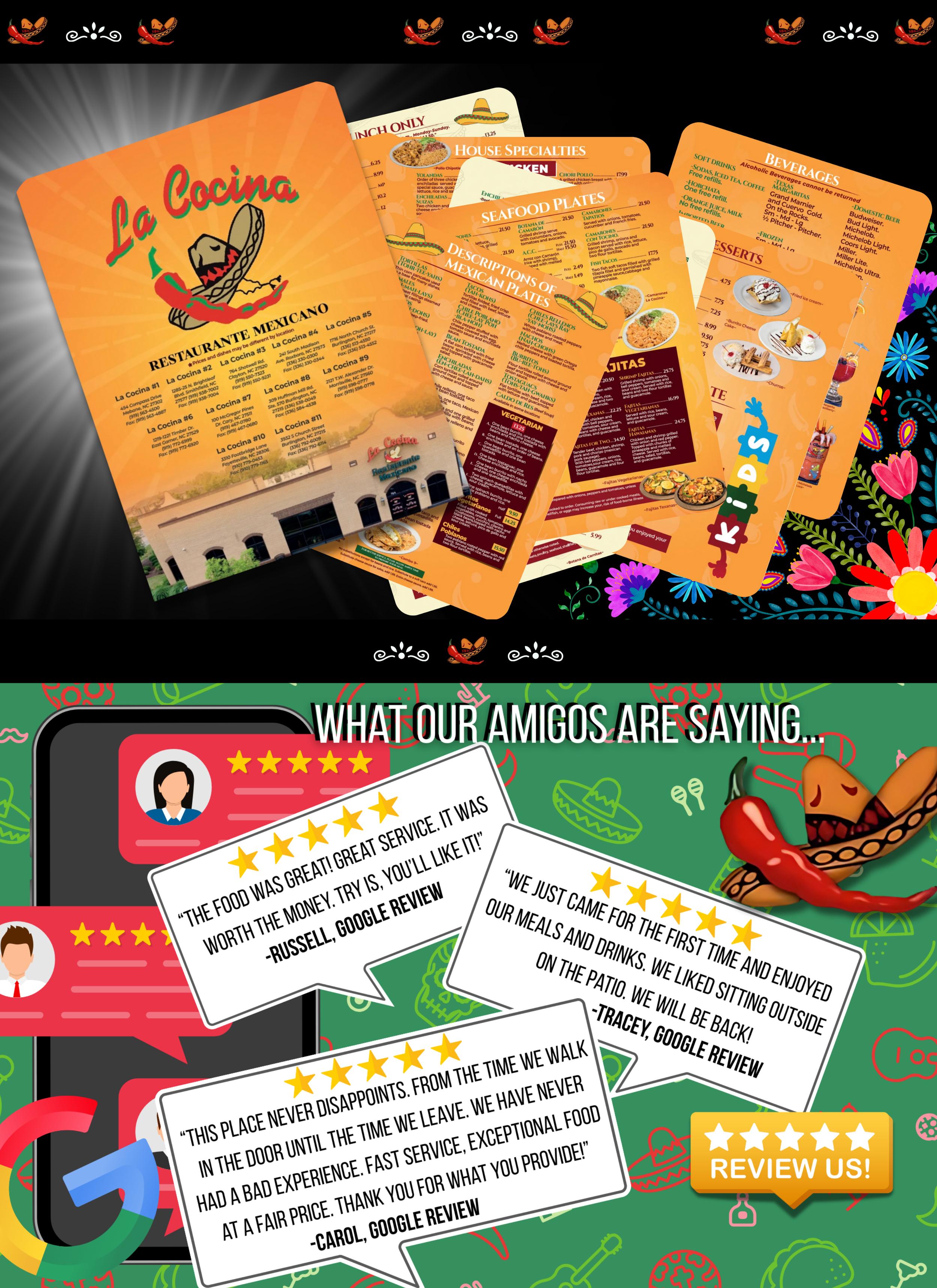 la cocina alegre クマ La Cocina Restaurante Mexicano | Authentic Mexican Food—Visit Us Today